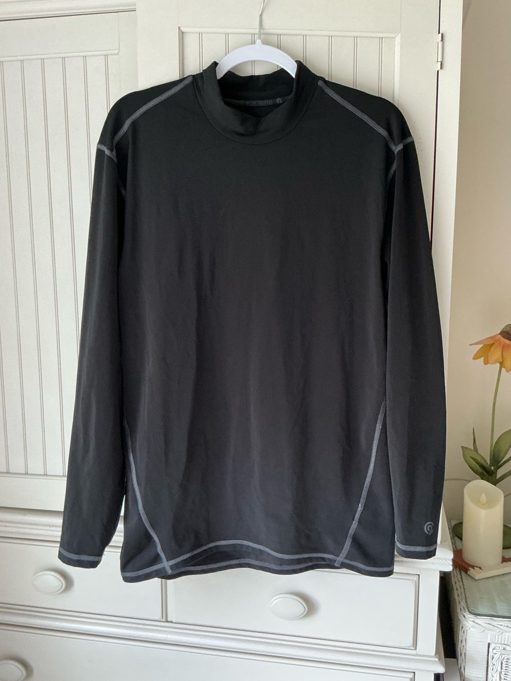 Men’s Champion Long Sleeve Mock Turtleneck Shirt - 2XL